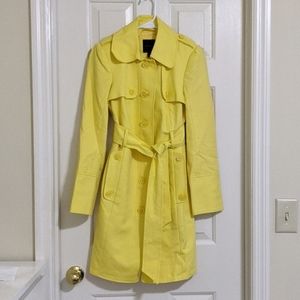 NWT The Limited Yellow Trench Jacket XS